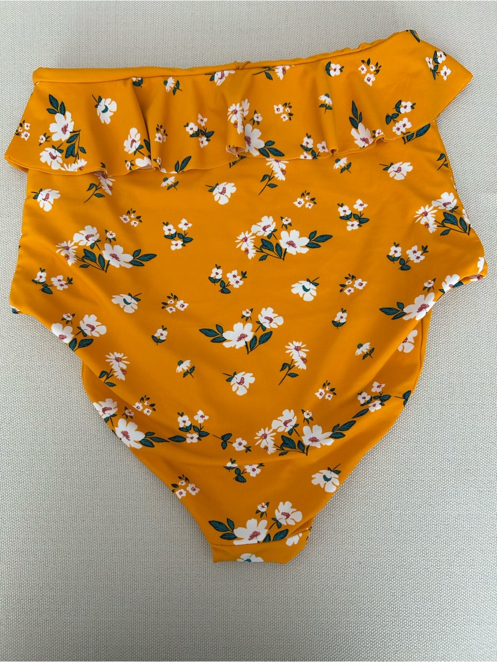 Coral Reef Yellow-Trim One-Piece Swimwear - Picture 3 of 5